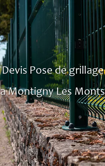 Devis Pose de grillage a Montigny Les Monts