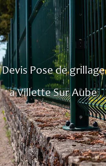 Devis Pose de grillage a Villette Sur Aube